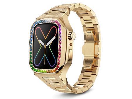 Apple Watch Case   EVF41 - RAINBOW Frosted Gold Fashion