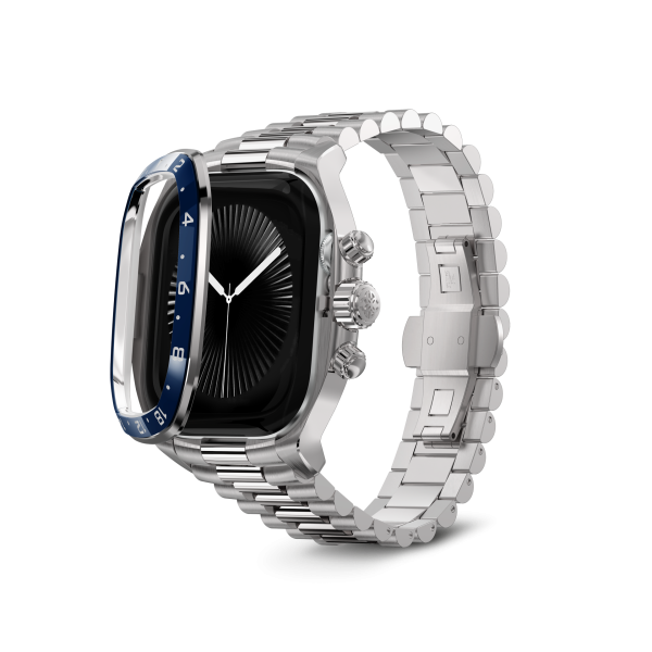 Apple Watch Case   CRCS46 Silver Blue Online now