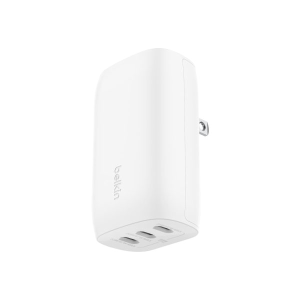 Cargador de pared Belkin 3 Puertos USB-C con PPS de 67W Blanco Online Hot Sale