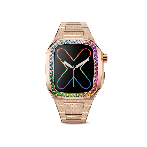 Apple Watch Case   EVF41 - RAINBOW Frosted Rose Gold For Sale