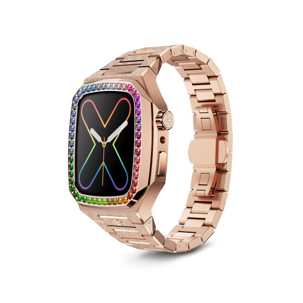 Apple Watch Case   EVF41 - RAINBOW Frosted Rose Gold For Sale