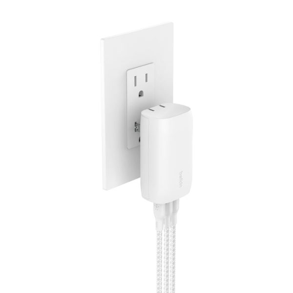 Cargador de pared Belkin 3 Puertos USB-C con PPS de 67W Blanco Online Hot Sale