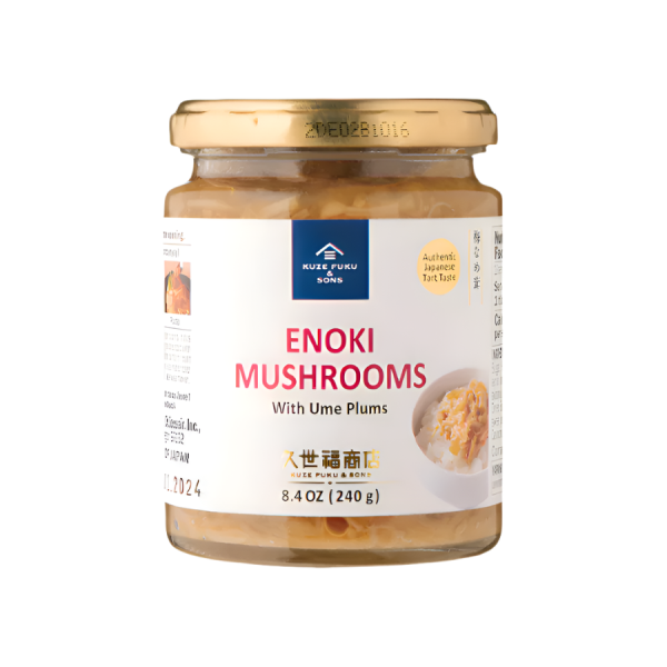 ENOKI MUSHROOMS WITH UME PLUMS 8.4 OZ. For Sale