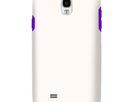 Hybrid Case For Samsung Galaxy S4 - White Purple Supply