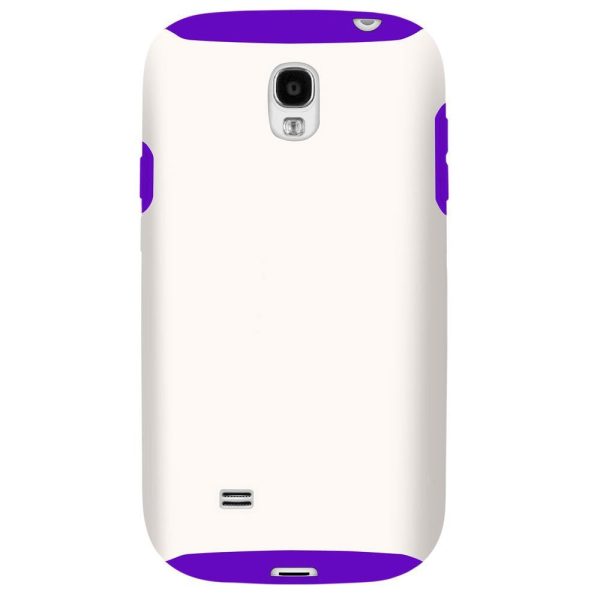 Hybrid Case For Samsung Galaxy S4 - White Purple Supply