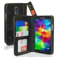 Book Style Leather Case For Samsung Galaxy S5 - Black Online now