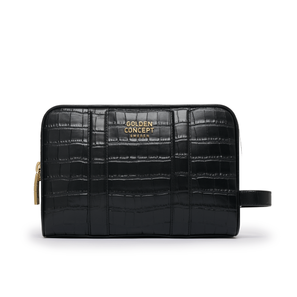 Toiletry Bag   Croco Embossed - Large For Cheap