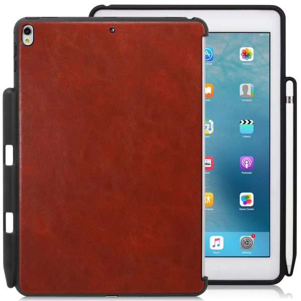 Companion Cover Case For Apple iPad Pro 10.5 Inch With Pen Holder Leather Brown Discount