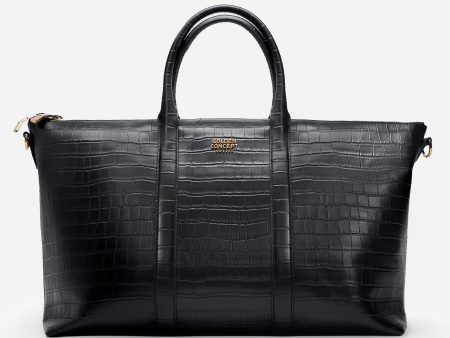 Weekend Bag   Croco Embossed Fashion