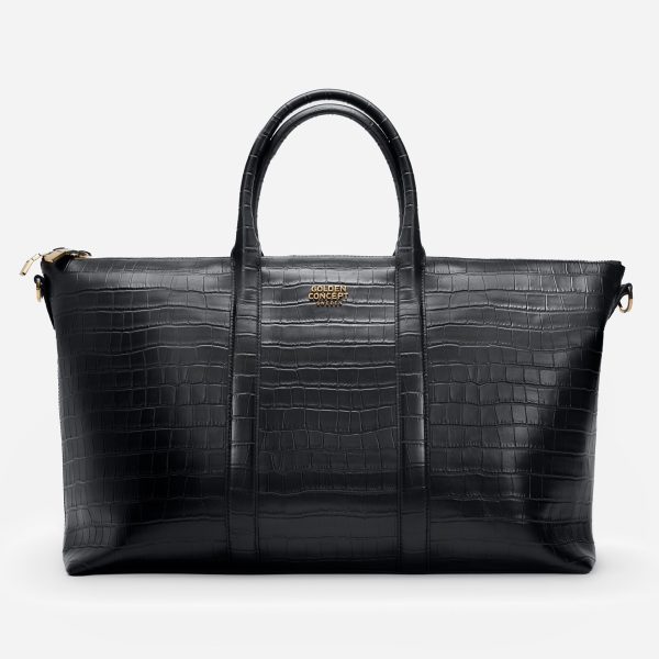 Weekend Bag   Croco Embossed Fashion