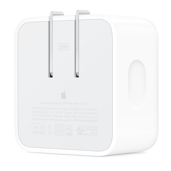 Adaptador de corriente compacto de 35 W con dos puertos USB-C Hot on Sale