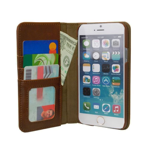 Vintage Bookstyle Case For iPhone 6 - Brown Online