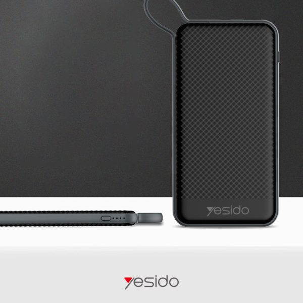 Yesido Power Bank With Built-in Charging Cable 10000mAh Online now