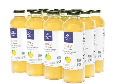 FRUIT VINEGAR DRINK - YUZU 15.9 FL OZ - 12-pack For Sale