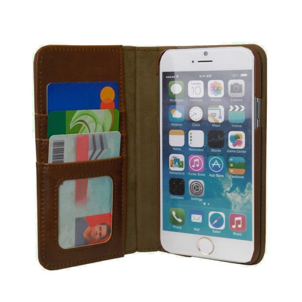 Vintage Bookstyle Case For iPhone 6 - Brown Online