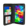 Book Style Leather Case For Samsung Galaxy S5 - Black Online now