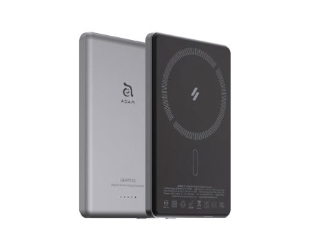 Adam Elements Gravity C5 Cargador magnético 5,000 mAh Power Bank - Gris Sale