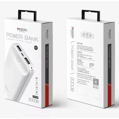 Yesido Portable Power Bank Dual USB Output 20000mAh For Sale