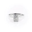 The Natalie Set With A 2.5 Carat Radiant Moissanite Hot on Sale