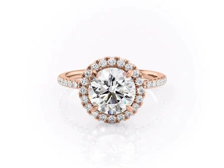 The Lenny Set With A 5 Carat Round Moissanite Fashion