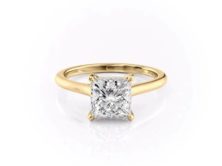 The Natalie Set With A 2.5 Carat Princess Moissanite Online