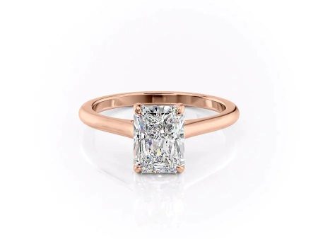 The Natalie Set With A 1.5 Carat Radiant Moissanite For Discount