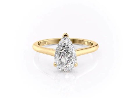 The Natalie Set With A 1 Carat Pear Moissanite Discount