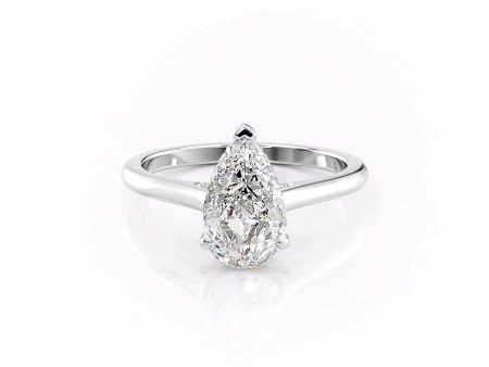 The Natalie Set With A 1.5 Carat Pear Moissanite Online